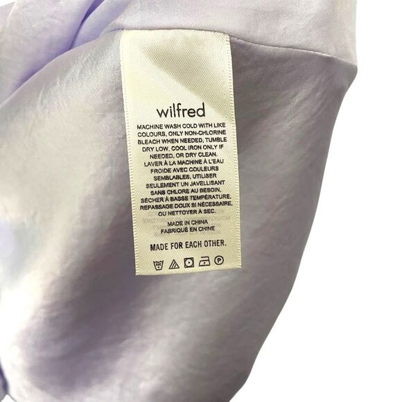Aritzia Wilfred Mademoiselle Satin Dress in Lavender in Size XS - Picture 9 of 11
